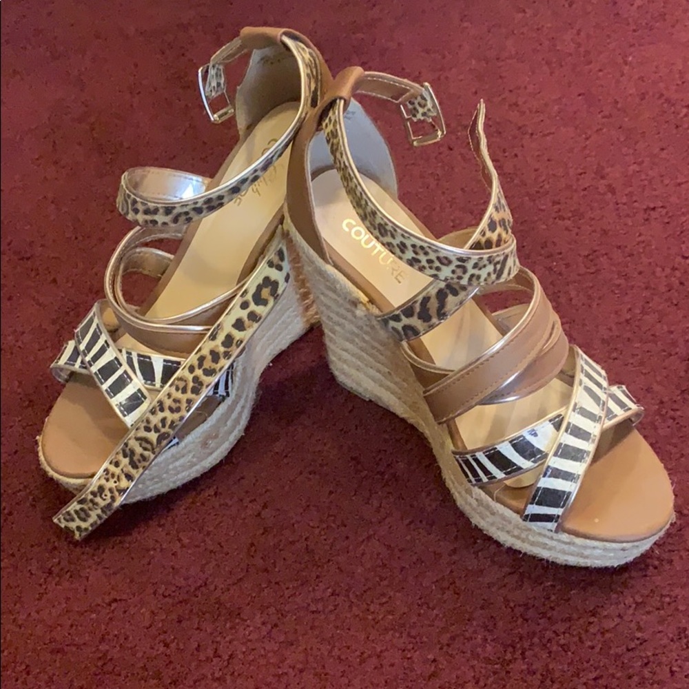 🐯 Animal Print Wedges 🐯